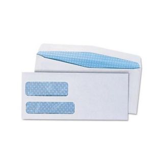 Universal Double Window Check Envelope, #9, White, 500/Box