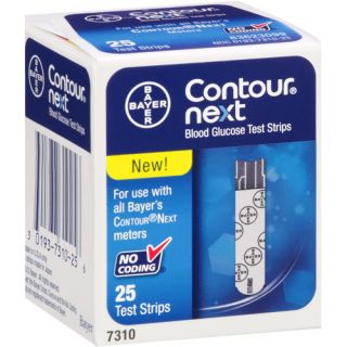 Bayer Contour Next Blood Glucose Test Strips, 25 count