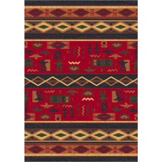 Milliken Wide Ruins Rectangular Black Transitional Tufted Area Rug (Common 5 ft x 8 ft; Actual 5.33 ft x 7.66 ft)