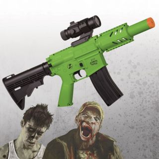 Crosman Undead Apocalypse Airsoft Z77 Purge AEG Rifle, Zombie Green