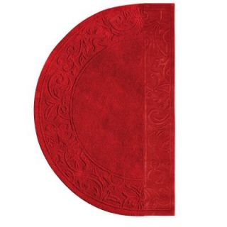 Home Decorators Collection Cyrus Red 1 ft. 8 in. x 2 ft. 11 in. Half Round Accent Rug 2921491110