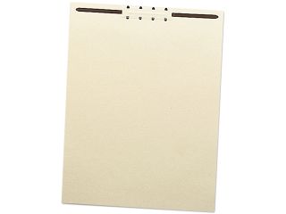 Smead 35511 Recycled Letter Size Manila File Backs w/Prong Fasteners, 2" Capacity, 100/Box