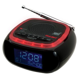 AM/FM Weather Band Clock Radio with S.A.M.E. Weather Alert by First