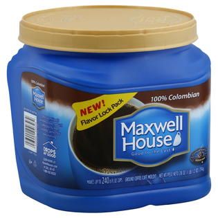 Maxwell House  Coffee, Ground, 100% Colombian, Medium Dark, 28 (1 lb