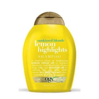 OGX Sunkissed Blonde Lemon Highlights Shampoo 13 oz (Pack of 3)