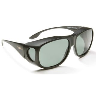 Solar Shield Fits Over Sunglasses, Polarized Classic, Black/Gray