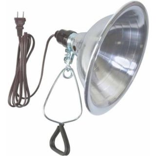 Woods 0151 18/2 Gauge SPT 2 Clamp Lamp with 8.5" Reflector, 150 Watt, 6' Cord