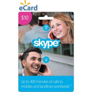 SKYPE $10 Prepaid eGift Card 
