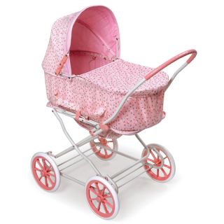 Pink Rosebud 3 in 1 Doll Pram/ Carrier/ Stroller   Shopping