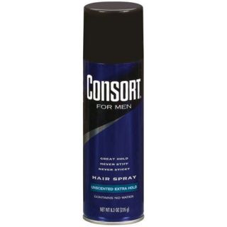 Consort For Men Unscented Extra Hold Hair Spray, 8.3 oz
