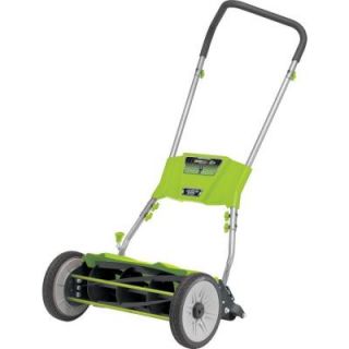 Earthwise Quiet Cut 18 in. Walk Behind Nonelectric Push Reel Mower   California Compliant 515 18