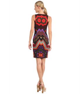 just cavalli quilted star print shift dress red