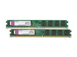 Kingston ValueRAM 4GB (2 x 2GB) 240 Pin DDR2 SDRAM DDR2 800 (PC2 6400) Dual Channel Kit Desktop Memory Model KVR800D2N5K2/4G