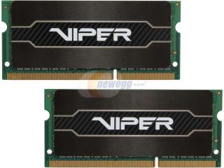Patriot Viper SODIMM 8GB (2 x 4GB) 204 Pin DDR3 1600 (PC3 12800) Laptop MemoryModel PV38G160LC9SK