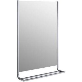 KOHLER Loure 24.75 in. L x 35.875 in. Wall Mirror and Double Towel Bar in Polished Chrome K 11591 CP