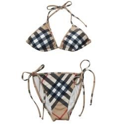 Burberry Womens Two piece Plaid Swimsuit  ™ Shopping