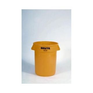 Rubbermaid Yellow Round Brute Container 32 Gallon RCP2632YEL