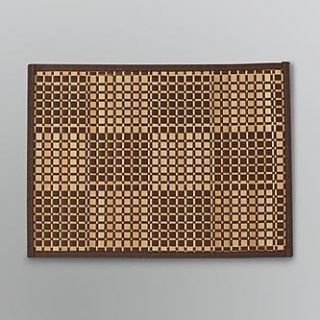 Essential Home Woven Squares Brown Placemat   Home   Dining