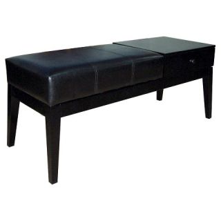 Classic Rectangular Bench   Black   Ore International