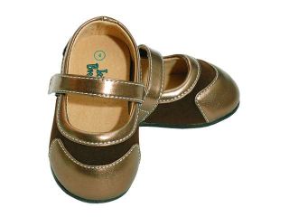 Itzy Bitzy Baby Girls 0 Brown Metallic Soft Sole Shoes
