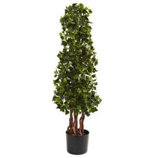 Nearly Natural 3.5 ft. UV Resistant Indoor/Outdoor English Ivy Spiral 5396