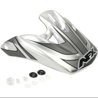 AFX FX 87 Youth MX Offroad Replacement Peak Multi Silver