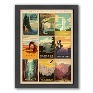 Americanflat National Park Multi 1 Framed Vintage Advertisement