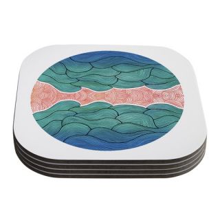 Ocean Flow by Pom Graphic Design Coaster