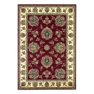 Kas Rugs Classic Mahal Red/Ivory 3 ft. 3 in. x 4 ft. 11 in. Area Rug CAM734033X411