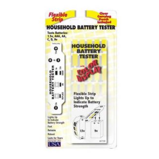 LCR Hallcrest Household Battery Tester (2 Pack) PBT100 01 2pk