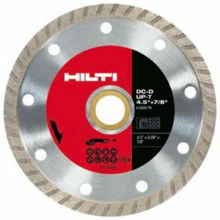 Hilti DC D UP T 4 1/2 in.x 7/8 in. Turbo Diamond Blade for Angle Grinders 2025178