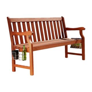 Charlton Home Lincoln 3 Seater Wood Garden Bench