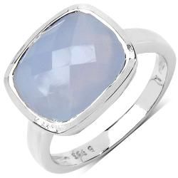 Malaika Sterling Silver Blue Chalcedony Ring   Shopping
