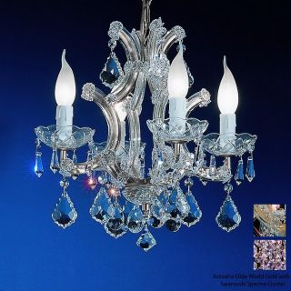 Classic Lighting Maria Theresa 4 Light Olde World Gold Crystal Chandelier