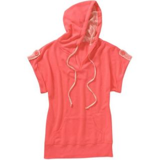 Miss Chievous Juniors Short Tab Sleeve French Terry Hoodie