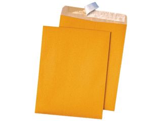 Redi Strip Envelopes, 10"x13", 100/BX, Kraft QUA44711