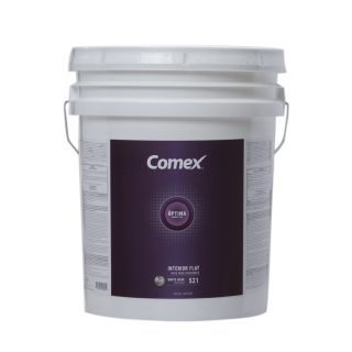 Comex White (White Base) Flat Latex Interior Paint (Actual Net Contents 620 fl oz)