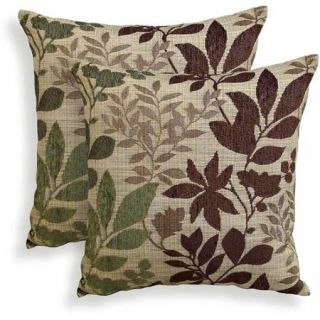 Bristol Chenille Jacquard Leaf Toss Pillow, Set of 2