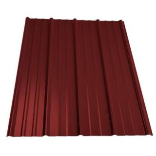 Metal Sales 8 ft. Classic Rib Steel Roof Panel in Red 2313224