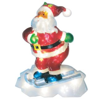 LED Icy Santa Lawn Silhouette Christmas Decoration