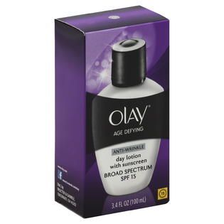 Olay Age Defying Day Lotion, with Sunscreen, Anti Wrinkle, SPF 15, 3.4