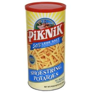 Pik Nik  Shoestring Potatoes, 50% Less Salt, 9 oz (255 g)