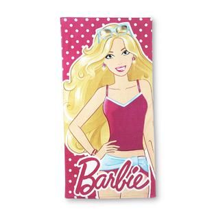 Mattel Barbie Girls Beach Towel   Polka Dots   Home   Bed & Bath