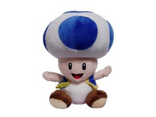 Super Mario Series Squirrel/Musasabi Blue Toad Plush Doll