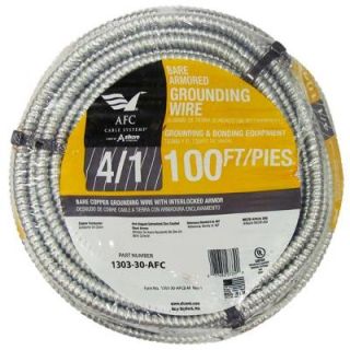 AFC Cable Systems 4/1 x 100 ft. AC Stranded Bare Armored Ground Cable 1303 30 AFC