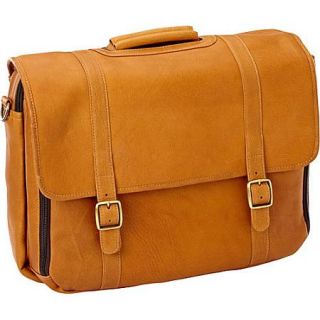 Clava Leather Gusset Laptop Briefcase
