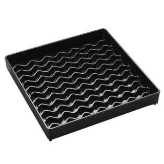 Carlisle 6 in. Square SAN Plastic Drip Tray in Black (Case of 12) 1102603