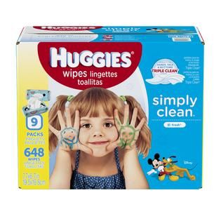 Huggies Simply Clean Baby Wipes, Refill, 648 Ct.