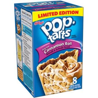 Kellogg's Pop Tarts Frosted Cinnamon Roll Toaster Pastries, 8 count, 14.1 oz