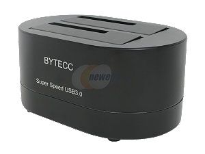 BYTECC T 320 2.5" & 3.5" Black SATA USB 3.0 type B Dual SATA Docking Station